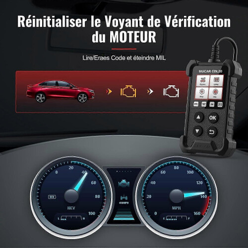 CDL20 OBD2 Scanner OBD2/EOBD Car Code Reader with Full OBD2 Functions Check Automotive Car Diagnostic 2