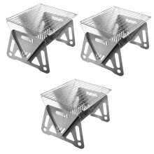 Grillbrste Stand Korb Ninja edelstahlgrill transportabler Grill Grillrost zubehör Campinggrill