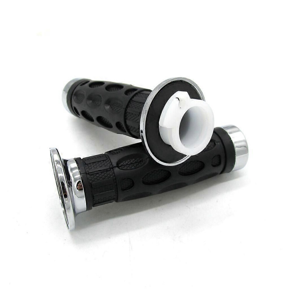 7/8" Motorcycle Hand Grips Rubber Throttle Handlebar For Dirt Bike Motocross ATV