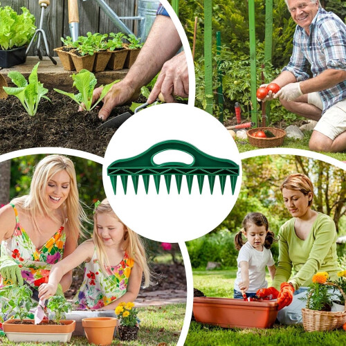 Seedling Transplanter, Seedling Sowing Tool, Handheld Vegetable Seeding Hole Puncher, Garden Dose 2