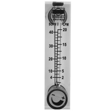 Flowmeter LZM-6T Panel Type 2-20LPM/4-40SCFH Gas Flow Meter Flowmeter Brass Female BSP1/4" 5H7AS