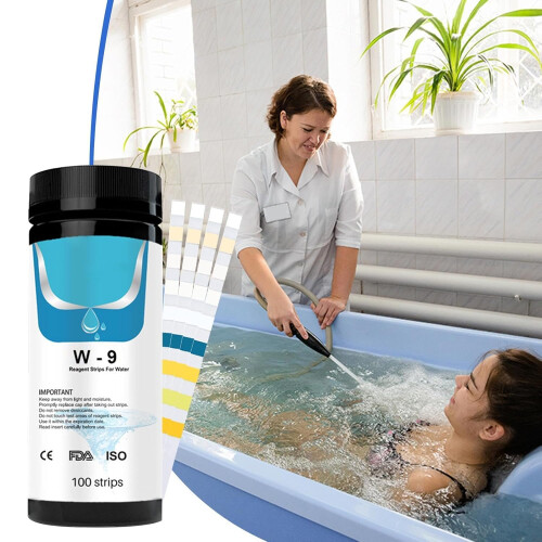 9in1 pool salt test strips for quick testing of salt, alkalinity, pH 1
