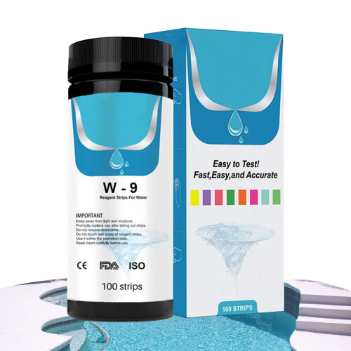 9in1 pool salt test strips for quick testing of salt, alkalinity, pH