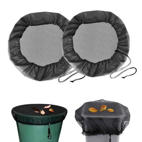 Pack of 2 Rain Butt Net, Adjustable Cover with Drawstring (Ø80cm)