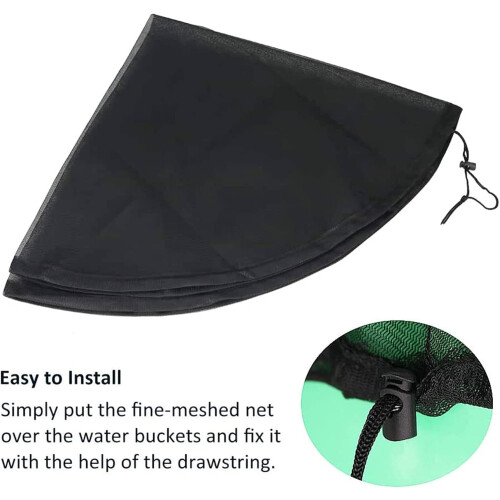 Pack of 2 Rain Butt Net, Adjustable Cover with Drawstring (Ø80cm) 2