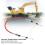 Excavator Throttle Motor Control Cable No Deformation Throttle Valve Cable Replacement for Hitachi EX230 3