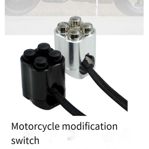 Motorcycle Handlebar Switch Handlebar Control Switch Black 2