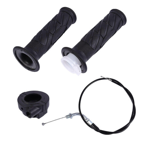 Motorbike Throttle Handle Grip Set For Motorcycle Modification Featuring Speed Adjustment Black Plastic 1