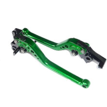 Kawasaki Zx6 1990-1999 Leve freno e frizione lunghe verdi per pista da corsa