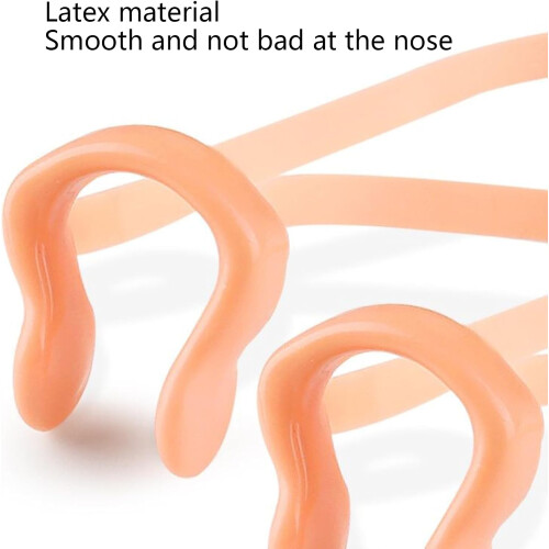 Silicone swimming nose clip for adults, adjustable strap for water fun 2