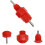 automatic drinking nipples for poultry bird waterer steel red 2