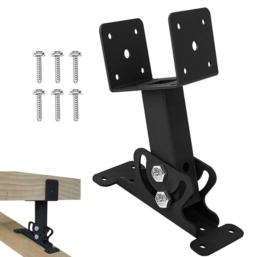 Deck Post Holder, Adjustable Post Base Brackets, Post Anchor, Deck Post Base Support, Pergola Mounting For Posts, Deck Railing Mailbox With Screws 6276012637419