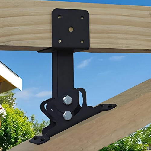 Deck post holder, Adjustable post base brackets, Post anchor, Deck post base support, Pergola mounting for posts, Deck railing mailbox with screws 1