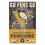 Pittsburgh Penguins Schild 11x17 Holz Slogan Design 2