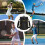 Multi Pocket Baseball Bag With Shoulder Strap, 22.5x22.5x33.4cm 3