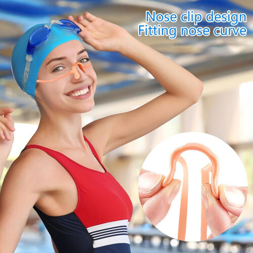 Nasenclip swimming  waterproof silicone nose protector with adjustable strap 1