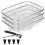 Grids for Hot Air Fryer,3 Layer Stackable Air Fryer Shelf 1