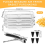 Grids for Hot Air Fryer,3 Layer Stackable Air Fryer Shelf 2