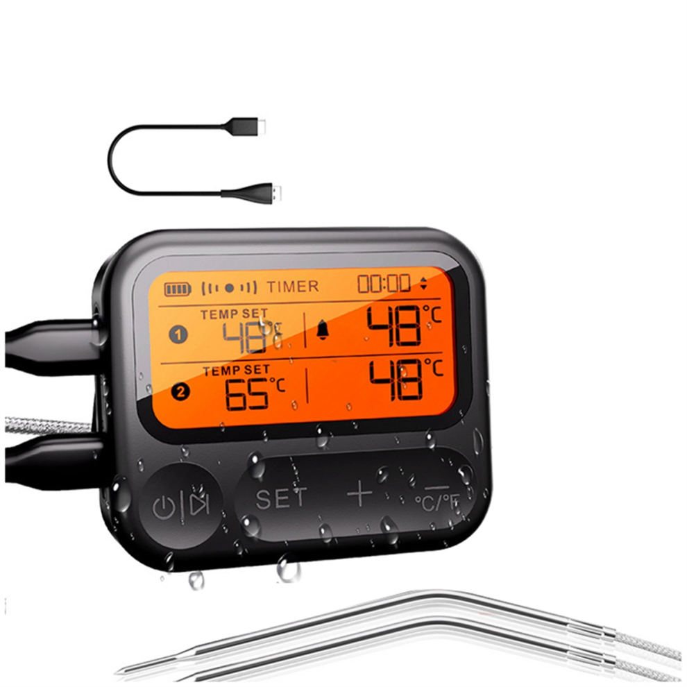 Smart Bluetooth Meat Thermometer 2 Probes Digital Food Thermometer-image-OPC-PJ5YKDW-NEW