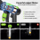 2 Battery Cordless Car Pressure Washer  Portable Jet Wash 8