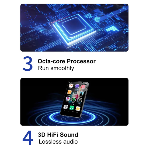 Lecteur MP3 WiFi Bluetooth 5.0 MP5 – Écran tactile complet de 4,0 pouces 2