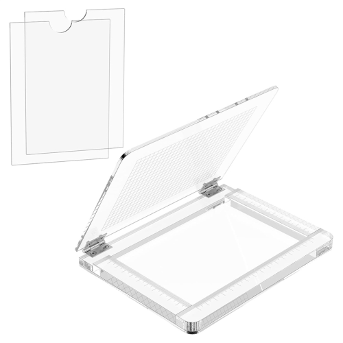 Acrylic Stamp Platform with Grid and Measurements Tool
