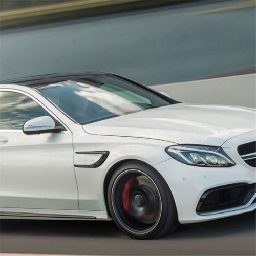 Bil - Ægte kulfiberskærm til Mercedes-Benz C-Klasse (sidefender) 2
