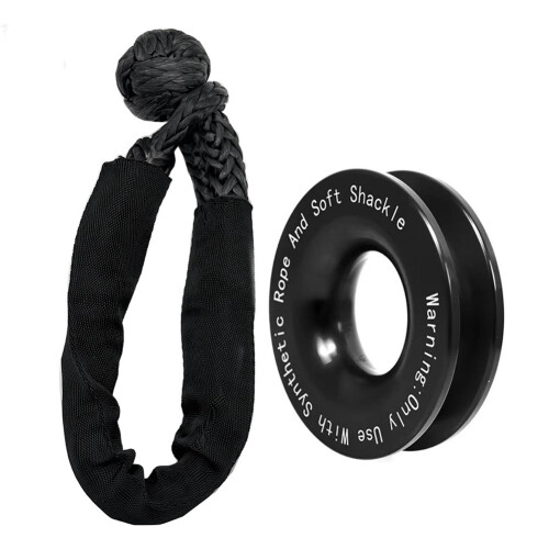 Σετ Συνθετικού Σχοινιού Γρύλου με Μαλακό Shackle + Δαχτυλίδι Ανάκτησης 1