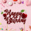 Seyal Cherry Tillykke med f?dselsdagen Cake Topper 4