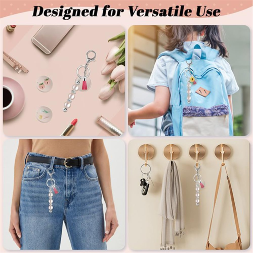 Keychain Making Kit - DIY Keyrings,Charm Keyring Making Kit 1