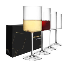 SANZO fyrkantiga vinglasset 4 vinglas 15 oz Elegant design vitvinsglas rdvinsglasset fr hemmabarfest (4 st)