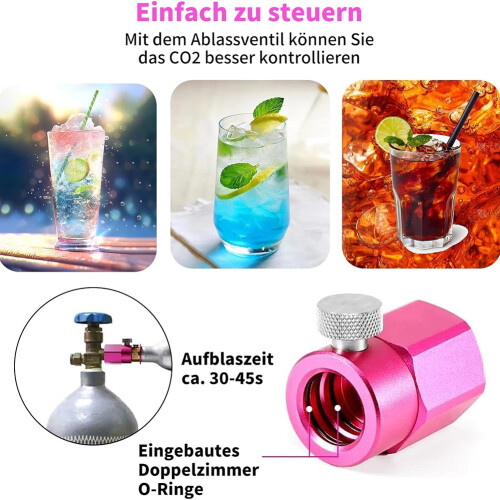 Προσαρμογέας γρήγορης αναπλήρωσης CO2 για Sodastream Duo, 1