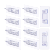 10 Pieces Adhesive Shelf Bracket, Double Row Thickened and Reinforced
