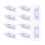 10 Pieces Adhesive Shelf Bracket, Double Row Thickened and Reinforced 1