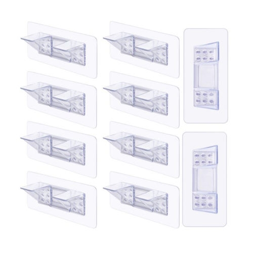 10 Pieces Adhesive Shelf Bracket, Double Row Thickened and Reinforced