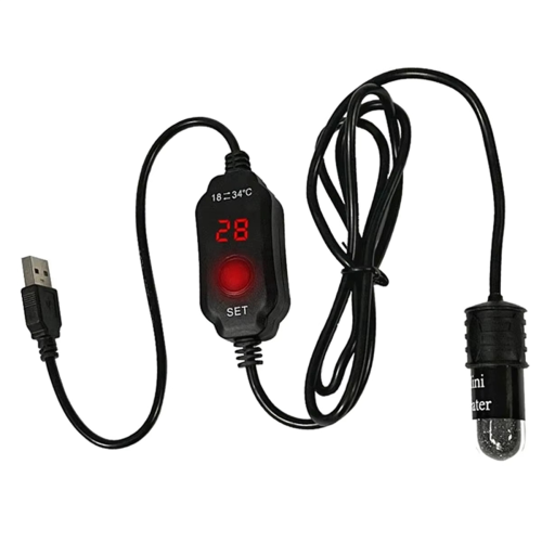 10W mini akvariumvarmer med termostat