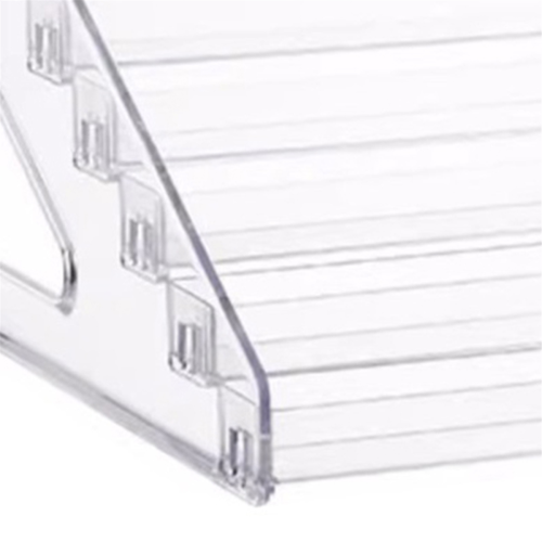 Scaffale portaoggetti a scala multistrato, espositore per cosmetici e rossetti 1