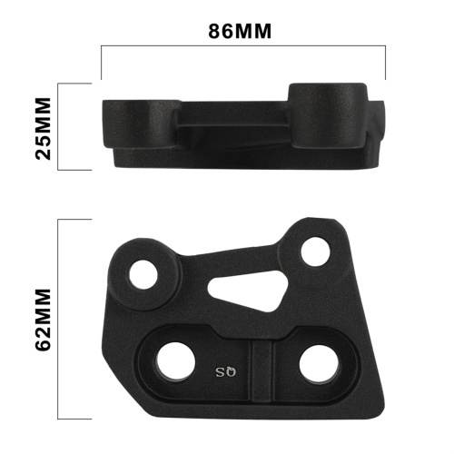 Motorcycle Footpeg Bracket Foot Peg Rest Footpedal Brackets Set 1