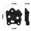 Motorcycle Footpeg Bracket Foot Peg Rest Footpedal Brackets Set 3