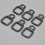 Car D-Ring Tie Down Screws Pull Buckle for Jeep 8Pcs 3