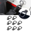Car D-Ring Tie Down Screws Pull Buckle for Jeep 8Pcs 4