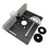 Router Lift System and Aluminum Router Table Insert Plate Black 4