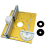 Router Lift System and Aluminum Router Table Insert Plate Gold 2