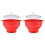 Ciotola per popcorn pieghevole in silicone con coperchio ideale per la casa 2
