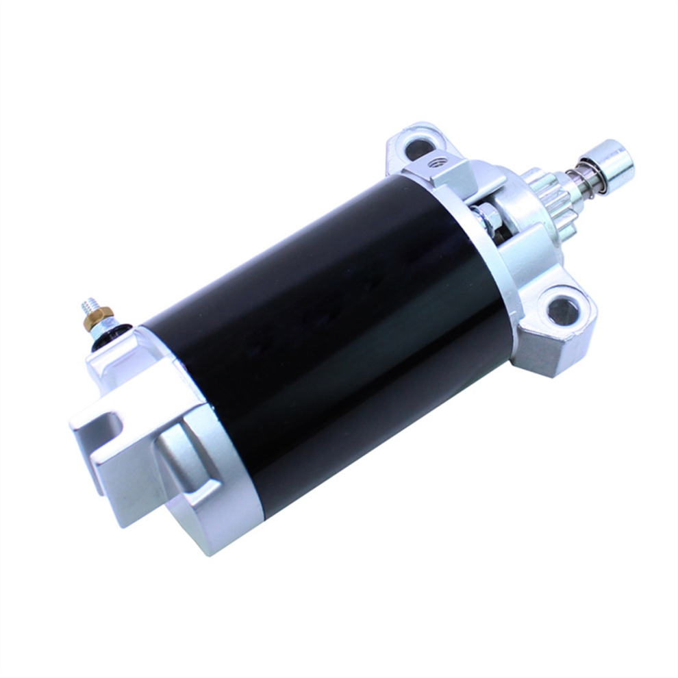 Outboard Motor 66T8180001 Electric Starter Motor For Yamaha Black/Silver 4713598289714