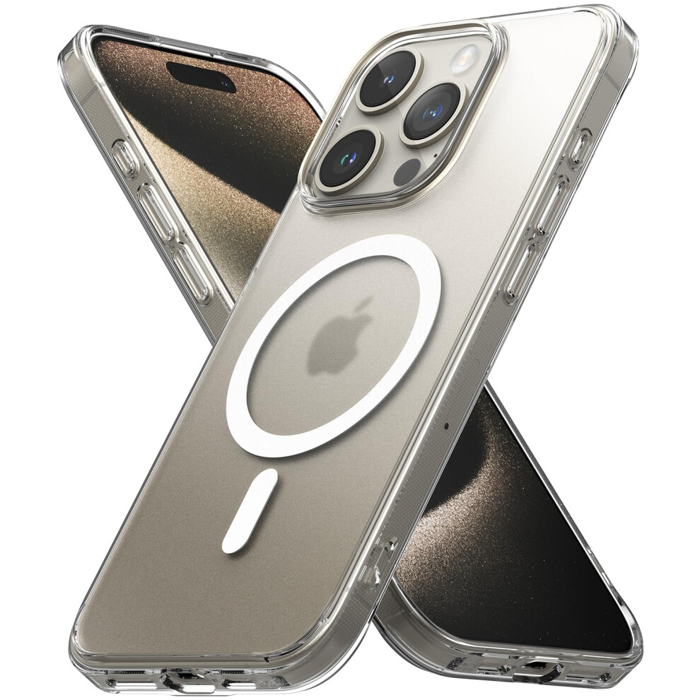 Ringke Fusion [Oil & Dirt Resistant] Compatible With Iphone 15 Pro Max Case And Compatible With Magsafe Uv Coating For Scratch & Discoloration R 8809919306515