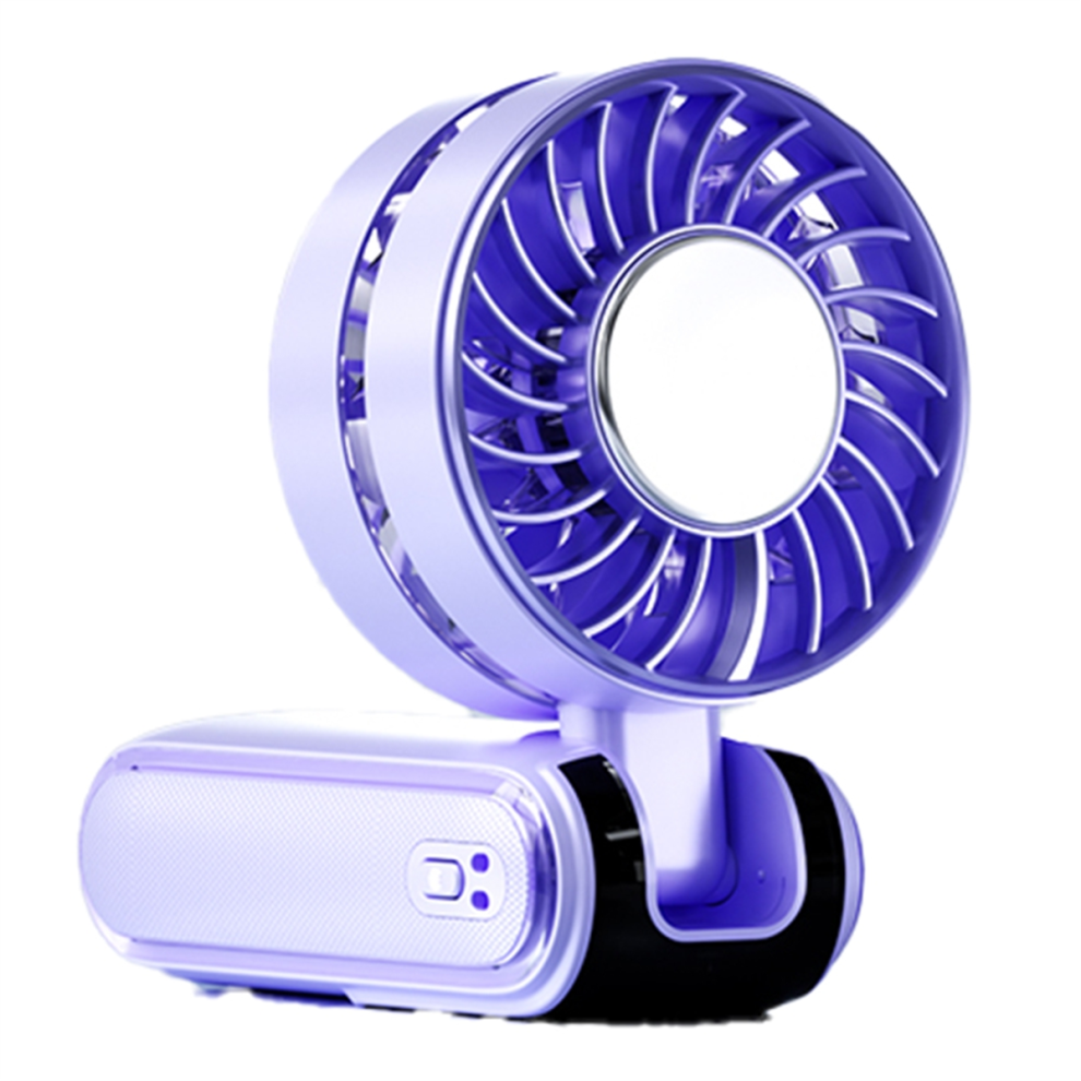 ice pack high-speed fan, portable charging folding small fan Purple-image-OPC-PJ5Z8GV-NEW