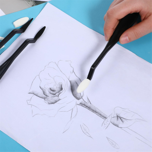 Blending Stumps, with Replacement Sponge Wipes Art Blending Tools 2