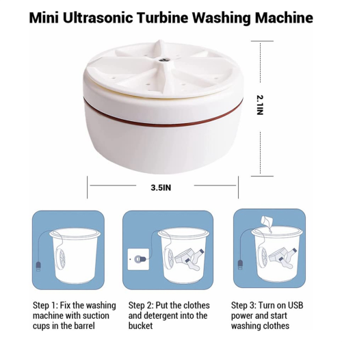 Portable Mini Washing Machine for Camping and Travel 2