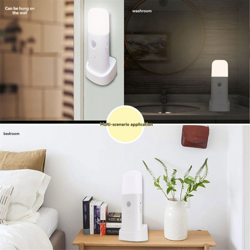 Motion Sensor Night Light, Dimmable LED Night Light, Yellow Light 1